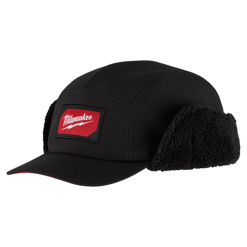 Casquette de travail doublée en sherpa, noir (petit / moyen)