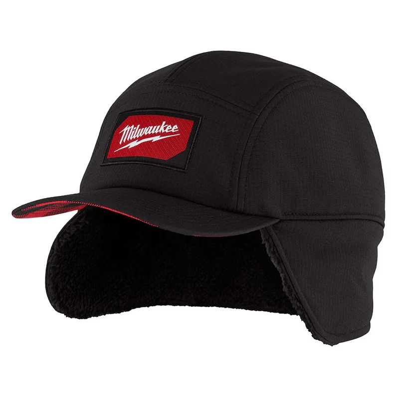 Casquette de travail doublée en sherpa, noir (petit / moyen)