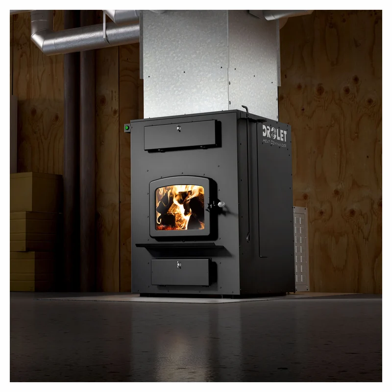 Fournaise à bois Heat Commander noire, 310 000 BTU