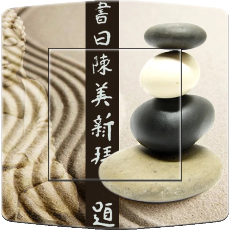 Interrupteur décoré zen galets