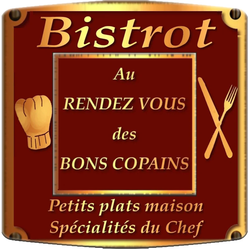 Interrupteur décoré bistrot