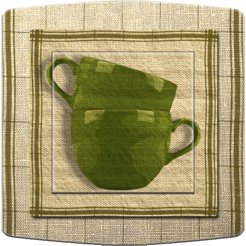 Interrupteur décoré tasses