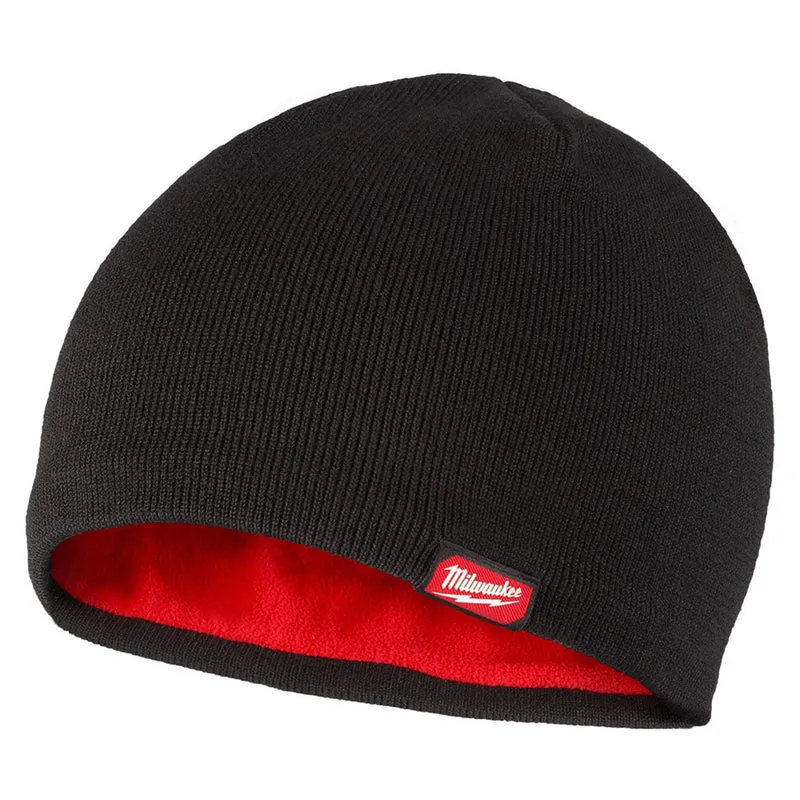 Tuque de travail doublée en polaire, taille unique (noir)