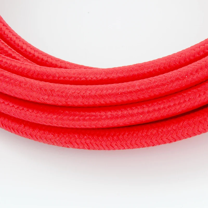 Fabric cable 3 m - Red