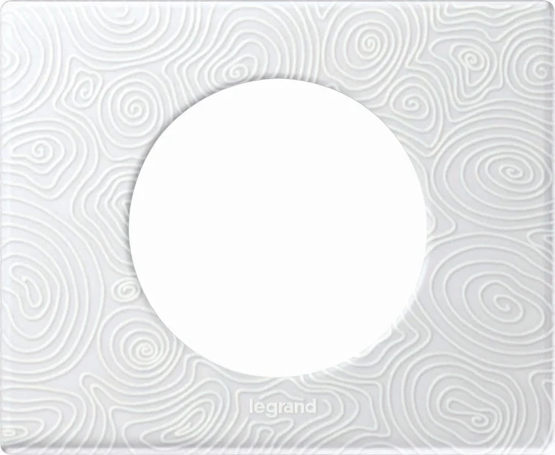 Plaque de finition 1 poste Céliane finition Songe Porcelaine - Legrand
