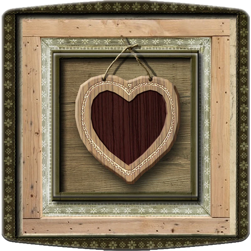 Interrupteur décoré coeur rouge