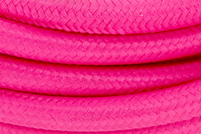 Fabric cable - 3 m - Pink