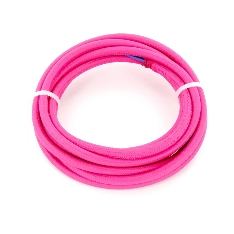 Fabric cable - 3 m - Pink