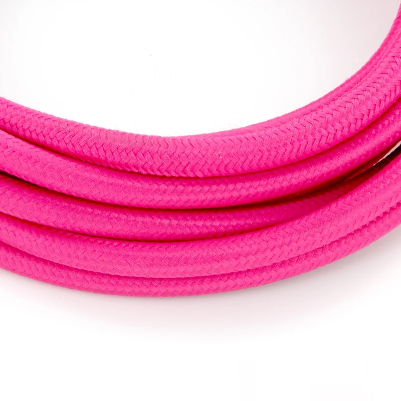 Fabric cable - 3 m - Pink