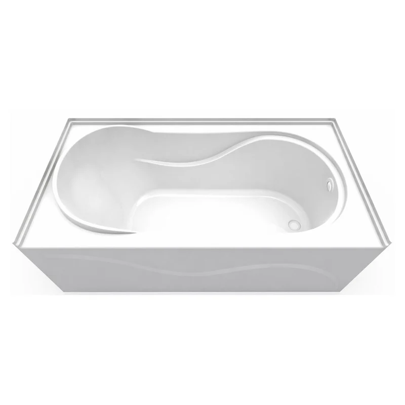 Baignoire ergonomique avec jupe Nova, 60'' x 32'' (drain à droite)