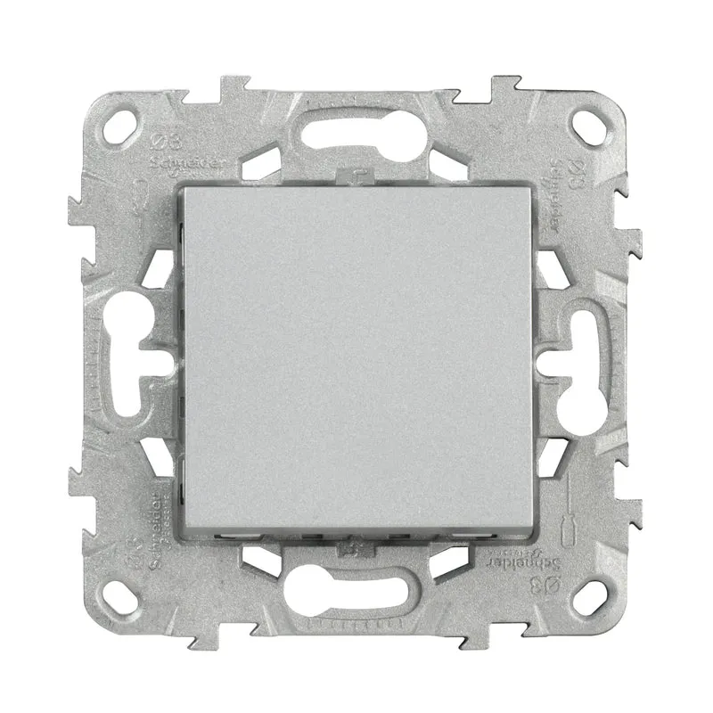 Bouton poussoir 10A connexion rapide - Unica - Schneider