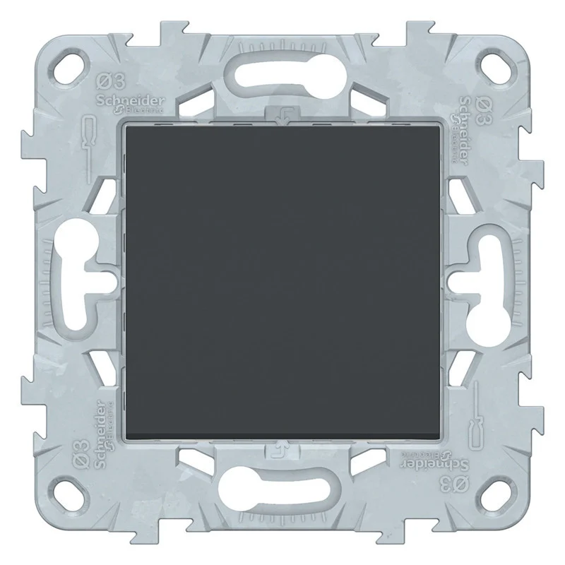 Bouton poussoir 10A connexion rapide - Unica - Schneider