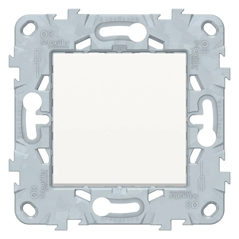 Bouton poussoir 10A connexion rapide - Unica - Schneider