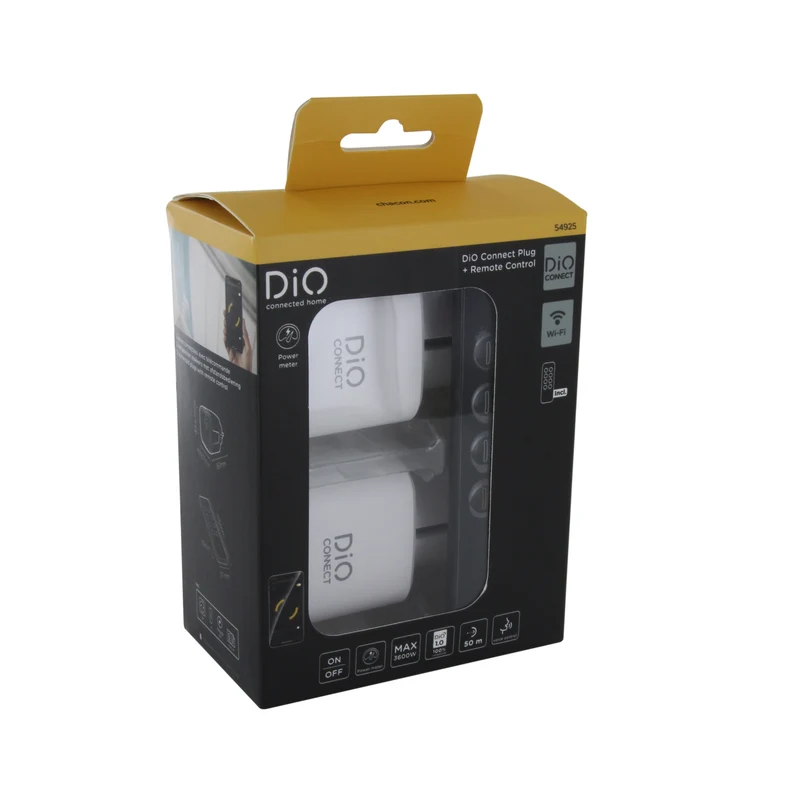 2 Connected plugs with remote control - DiO Connect