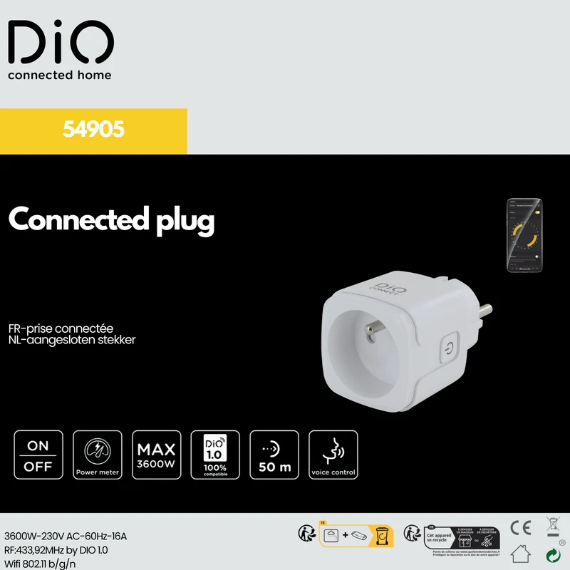 Connected plug - DiO Connect Power meter
