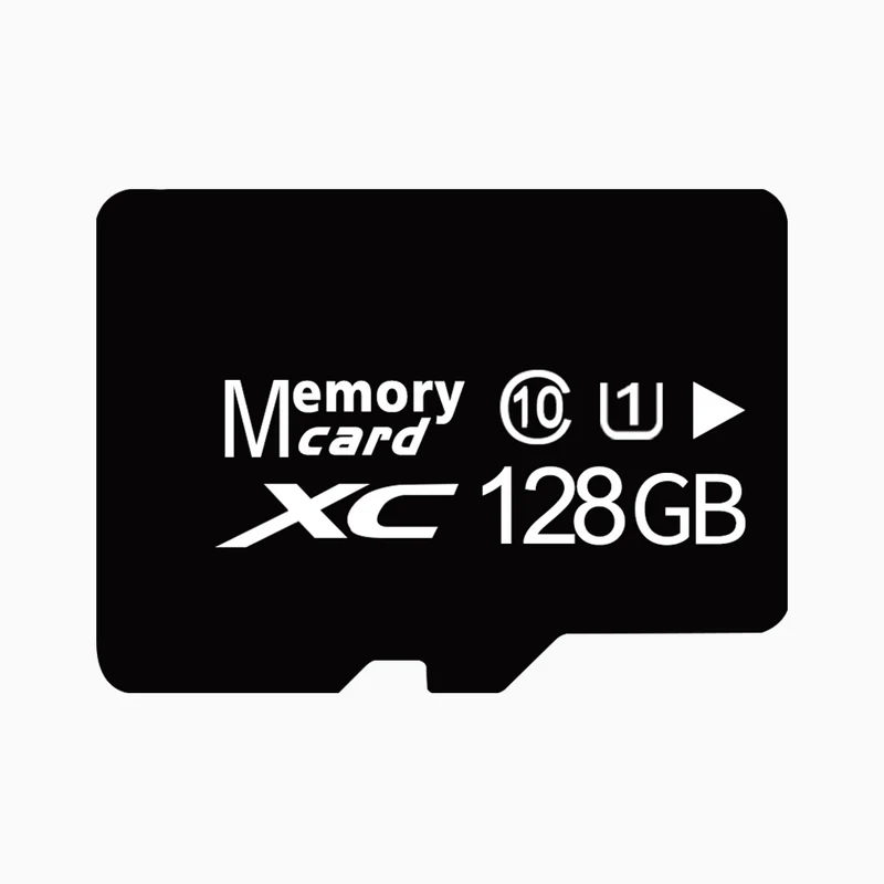 Carte Micro SD 128 GB, Carte mémoire UHS-I, Carte TF Classe 10 - Jusqu'à 104 MB/s, A1, Stockage étendu pour caméra de surveillance & sécurité