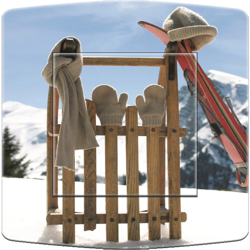 Interrupteur décoré luge
