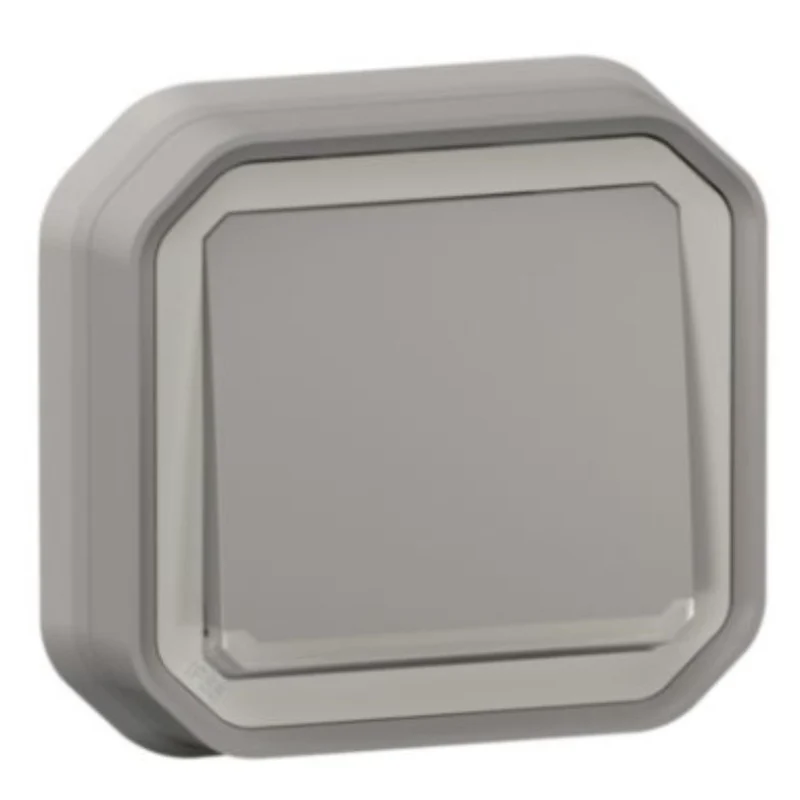 Va-et-vient lumineux encastré Plexo IP55 10AX - Gris - Legrand