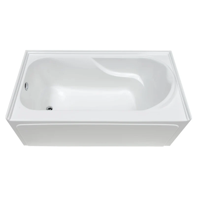 Baignoire à dossier arrondi et avec jupe Miranda, 60'' x 32'' (drain à gauche)