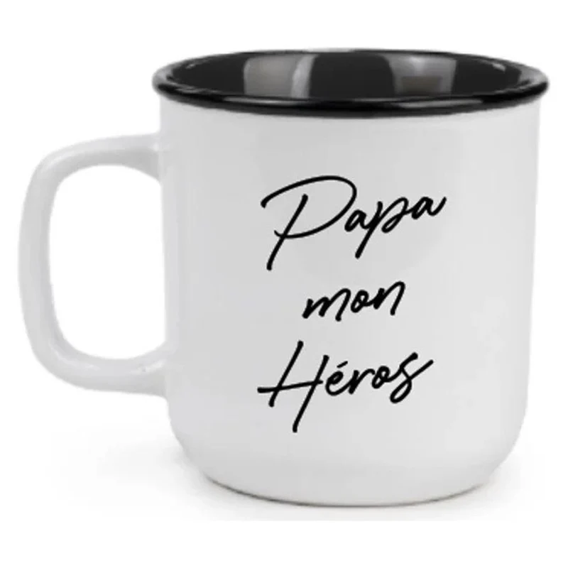 Tasse à café "Papa mon Héros", 4" x 4"