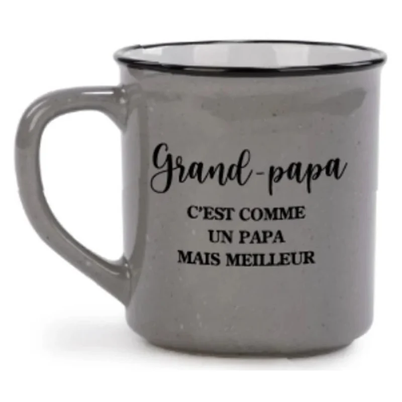 Tasse à café "Grand-papa C'EST COMME UN PAPA MAIS MEILLEUR", 3-1/2" x 4-1/2"