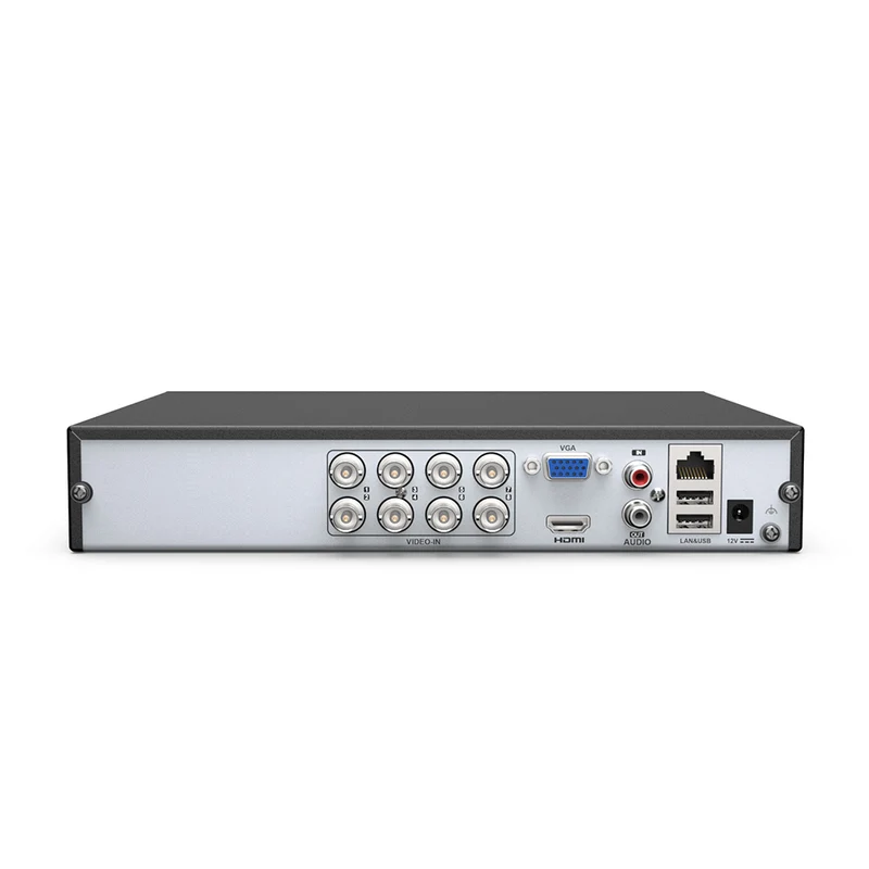 DR85 - Enregistreur DVR 3K Lite 8 canaux, Détection de personnes et de véhicules, H.265+, Prend en charge 8 caméras BNC et 2 caméras IP