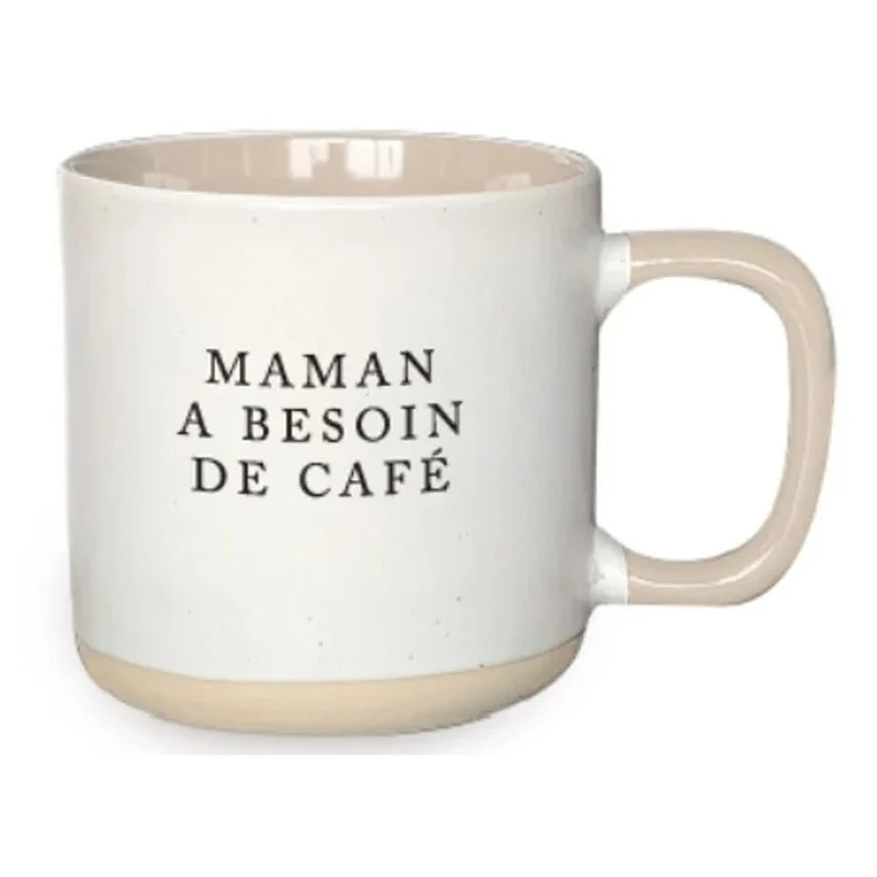 Tasse à café "MAMAN A BESOIN DE CAFÉ", 4" x 4"