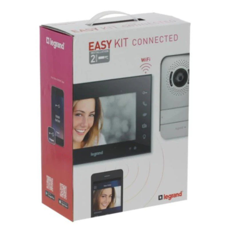Visiophone connecté écran 7" Noir - Easy Kit - Legrand