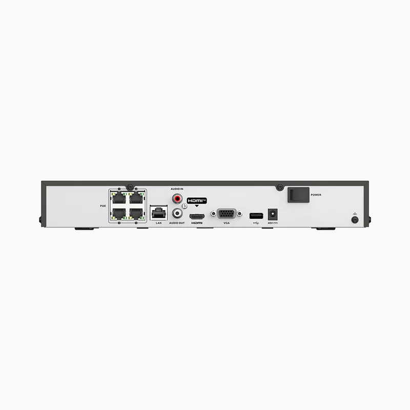 NR48 - NVR PoE 4K 4 canaux, H.265+, Détection de mouvement, RTSP et ONVIF pris en charge