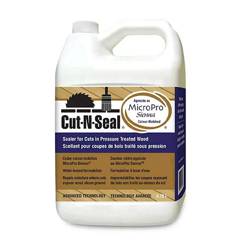 Scellant pour coupes de bois traité sous pression brun cèdre, 3,78 L