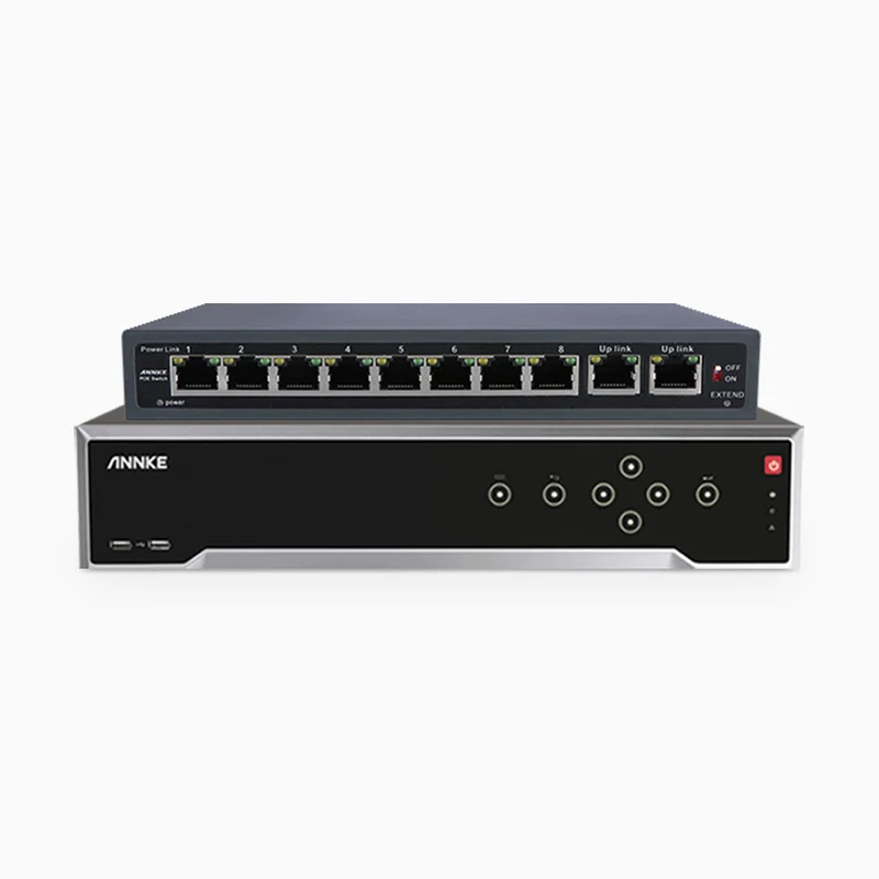 NR3212 - Enregistreur NVR 32 canaux 12MP avec 16 Ports PoE, Analyse de contenu vidéo Recherche d'incendie, H.265+, Détection de mouvement, accès à distance