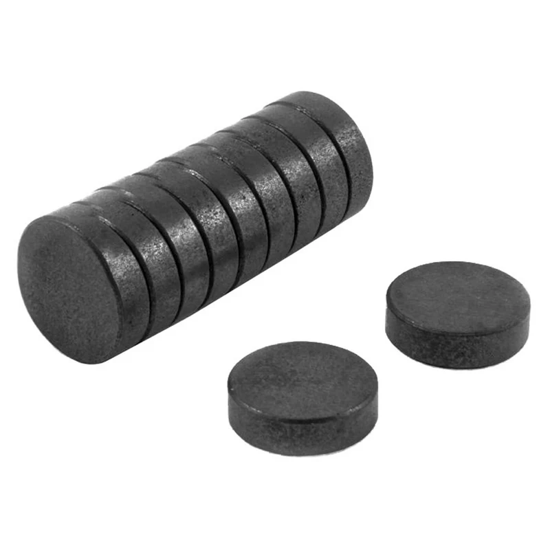 Aimant en forme de disque en céramique, 1/2'' x 3/16'' (10 pièces)
