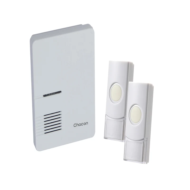 Carillon sans fil + 2 boutons poussoirs - Chacon