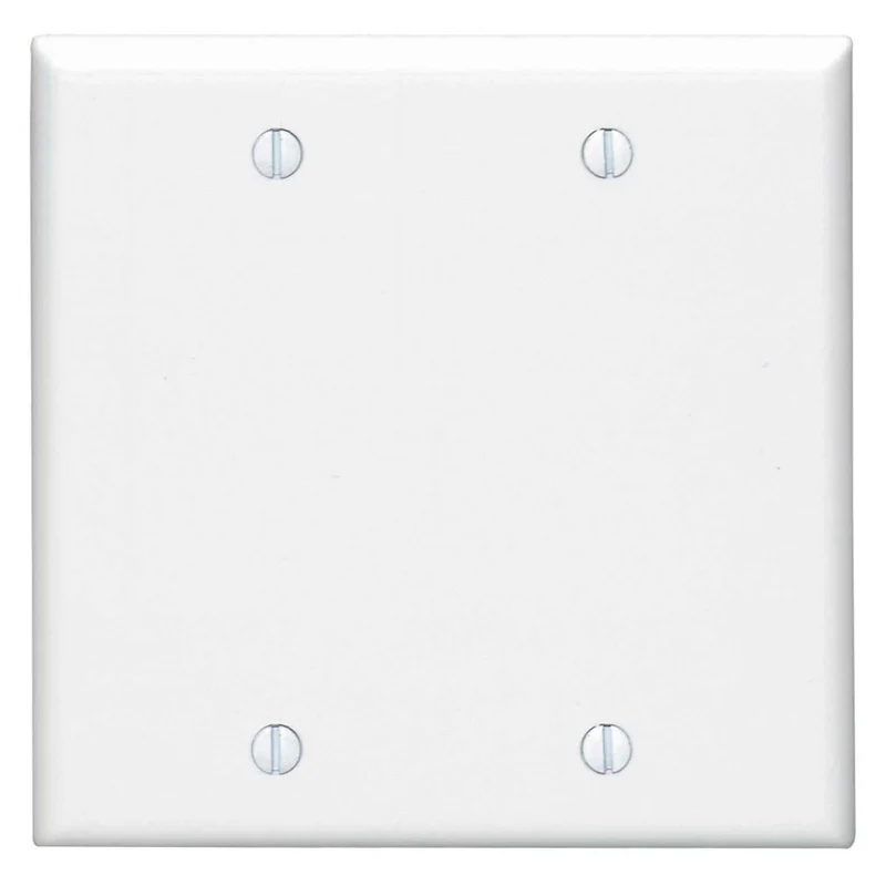 Plaque murale vide pour 2 dispositifs, blanc