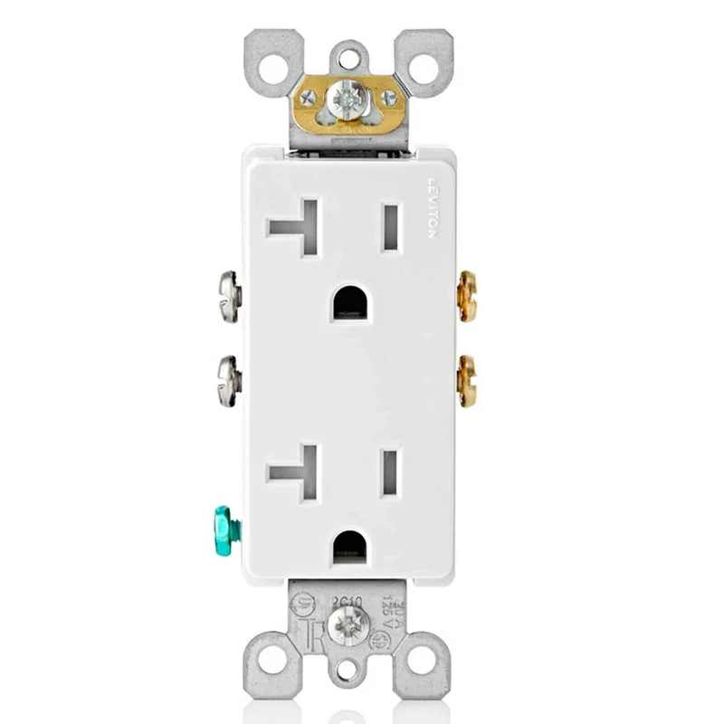 Prise Decora de 20 A / 125 V, blanc