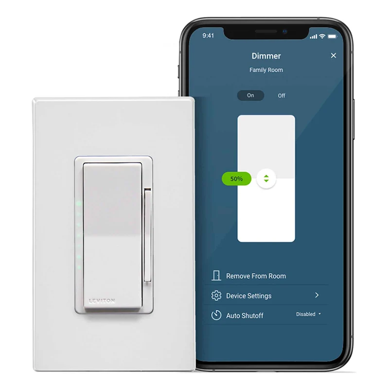 Gradateur Decora intelligent Wi-Fi de 600 W, blanc