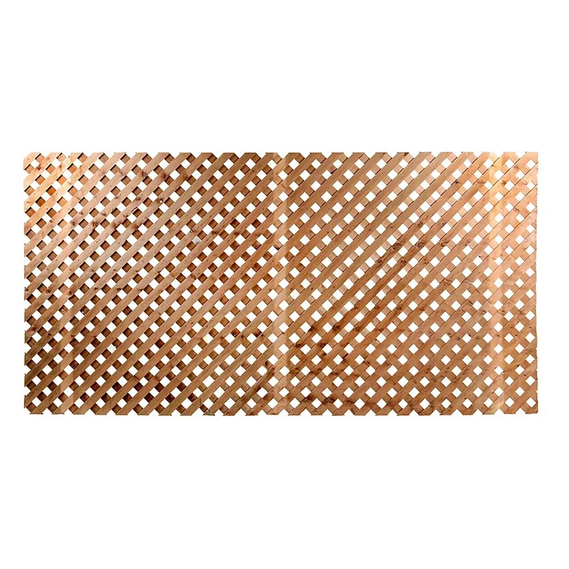 Treillis d’intimité en bois traité brun, 4' x 8' x 1-1/4''