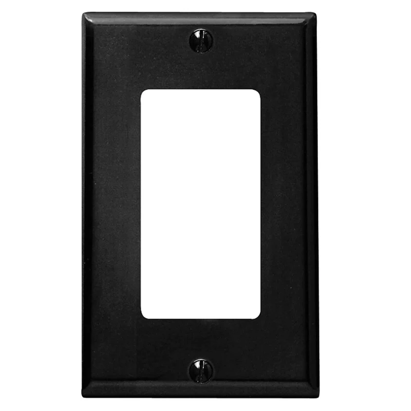 Plaque murale Decora pour 1 dispositif, noir