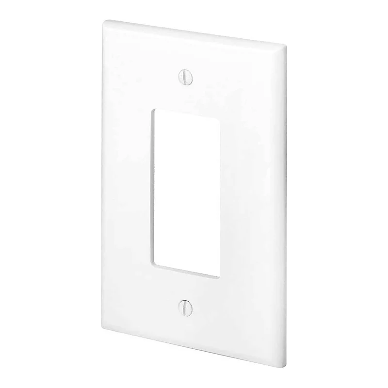 Plaque murale Decora surdimensionnée avec 1 dispositif, blanc