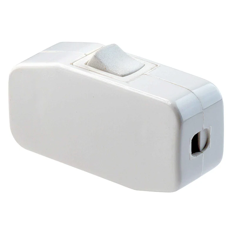 Interrupteur de passage unipolaire de 3 A / 125 V, blanc