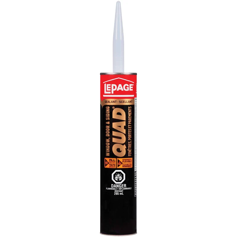 Scellant Quad pour fenêtres, portes et revêtements, 295 ml (brun foncé)