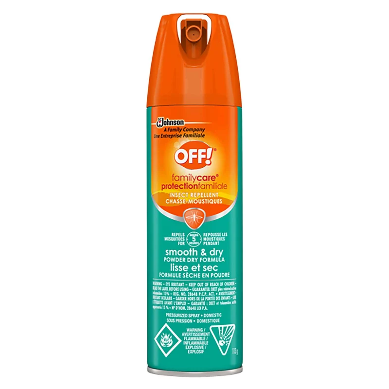 Chasse-moustiques Protection familiale Lisse et sec en aérosol, 113 g