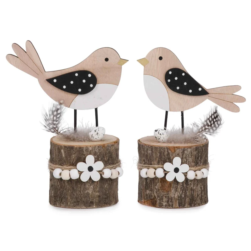 Ensemble d'oiseaux décoratifs, 2 unités