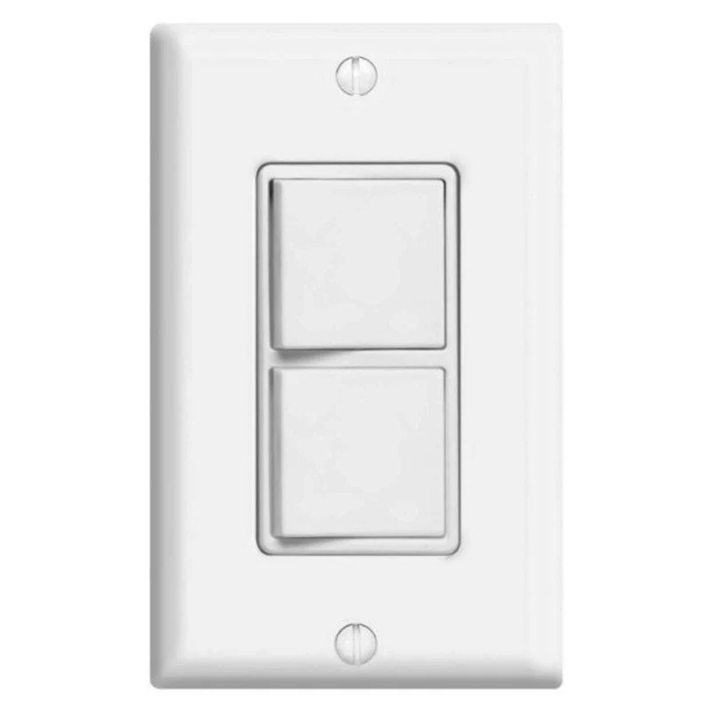 Interrupteur Decora combiné en blanc, 15 A / 120 V et 277 V