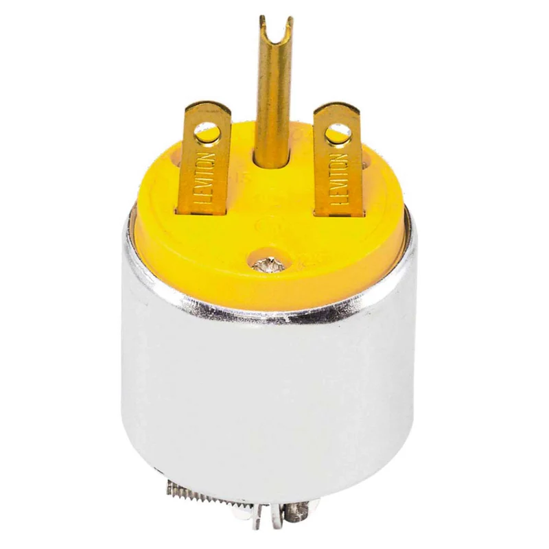 Fiche de mise à terre blindée en acier, 15 A / 250 V