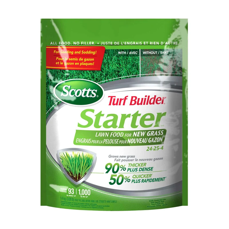 Engrais de démarrage pour la pelouse Turf Builder Starter 24-25-4, 1,4 kg