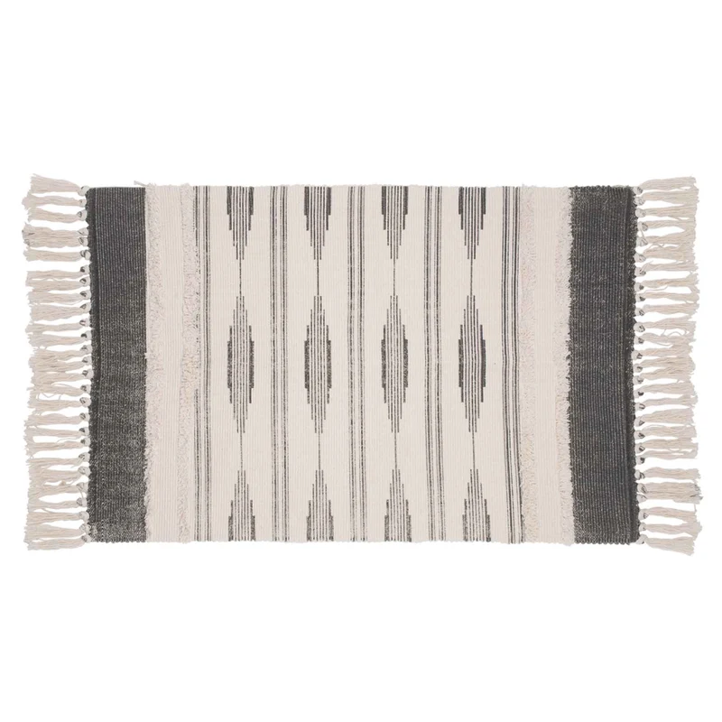 Tapis à motif aztèque, 42" x 23,5"
