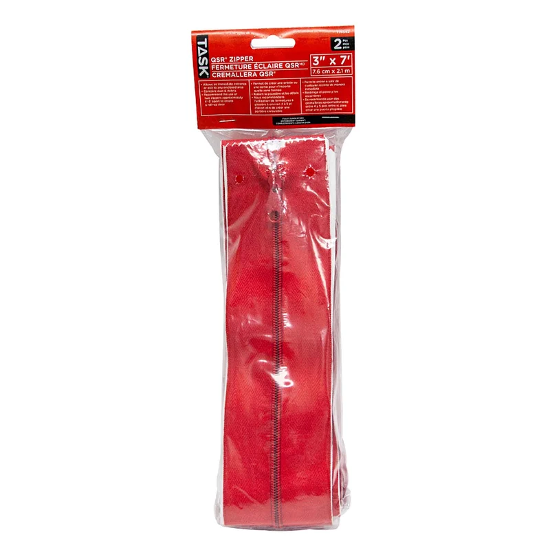 Fermeture éclair QSR de 3' x 7", 2 unités
