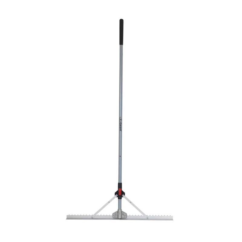 Râteau de paysagiste à tête pliable, 36'' x 69''
