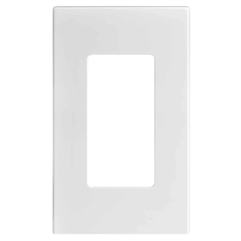 Plaque murale Decora sans vis pour 1 dispositif, blanc